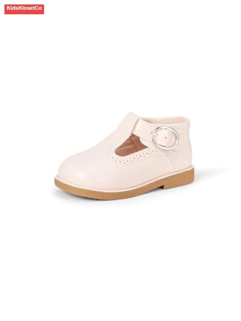 Unisex Toddler T-Strap Mary Jane Dress Shoes Faux Leather